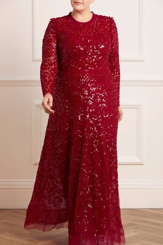 Needle & Thread + Aurelia Long Sleeve Gown