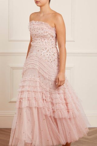 Needle & Thread + Maybelle Sequin Strapless Gown