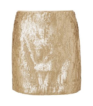 J.Crew + Sequined Crepe Mini Skirt