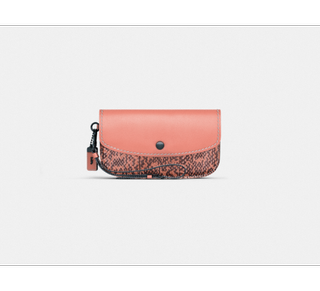 Coach + Clutch in Glovetanned Leather With Colorblock Snake