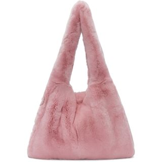 Miu Miu + Pink Rabbit Fur Tote