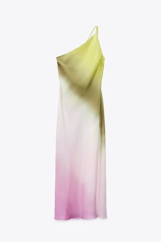 Zara + Tie Dye Asymmetric Dress