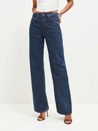 Reformation + Val 90s Mid Rise Wide Leg Jeans