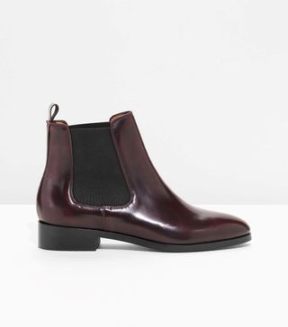 Tod's + Glossed-Leather Chelsea Boots