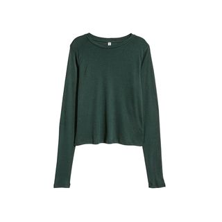 H&M + Ribbed Jersey Top