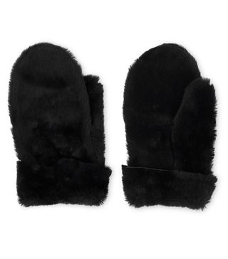 Whistles + Shearling Mittens