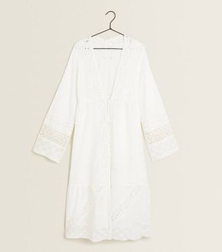 Zara Home + Embroidered Dressing Gown