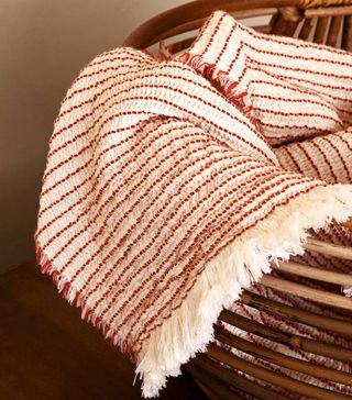 Zara Home + Striped Cotton Blanket