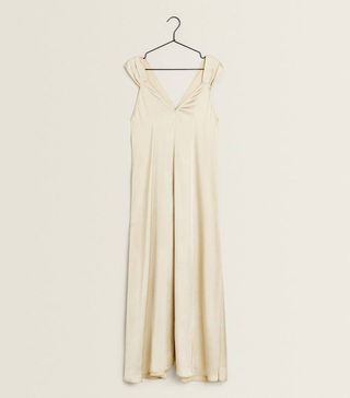 Zara Home + Sateen Night Dress With Wide Straps