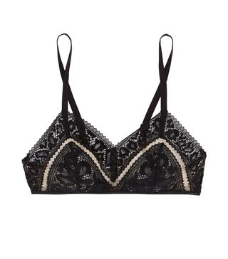 Calvin Klein + Mesh and Lace Soft-Cup Bra
