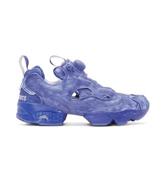 Vetements + Blue Reebok Edition Instapump Fury Sneakers