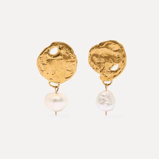 Alighieri + Beacon Gold-Plated Pearl Earrings