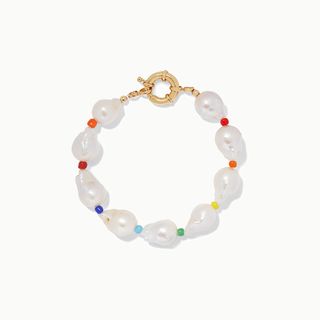Éliou + Asti Pearl and Bead Anklet