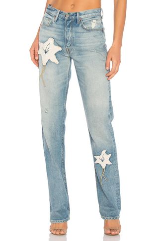 Grlfrnd + Helena High-Rise Straight Crop Jeans