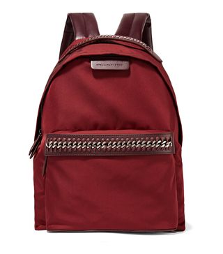 Stella McCartney + Falabella GO Faux Leather-Trimmed Shell Backpack