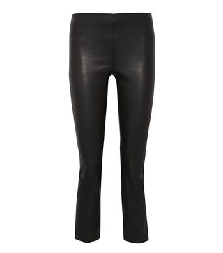 Vince + Cropped Leather Leggings