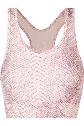 Varley + Berkeley Snake-Print Stretch Sports Bra