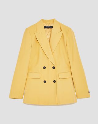 Zara + Yellow Blazer
