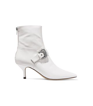 Dorateymur + Saloon Buckled Patent-leather Ankle Boots