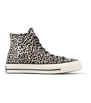 Converse + Chuck Taylor All Star '70 Leopard-Print Pony Hair High-Top Sneakers