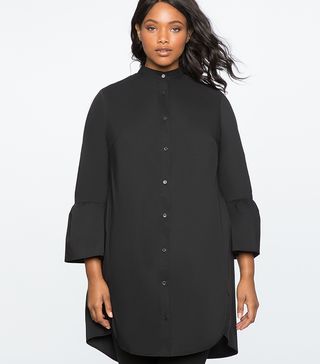 Eloquii + Shirt Dress With Flare Sleeves
