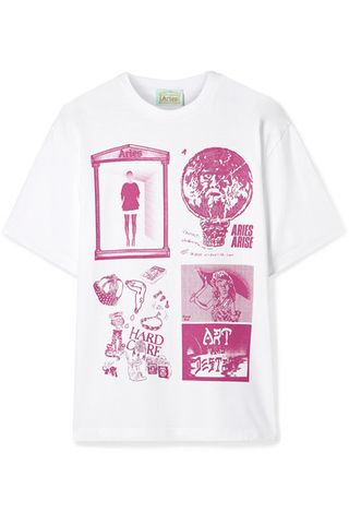 Aries + Zine Printed Cotton-Jersey T-shirt