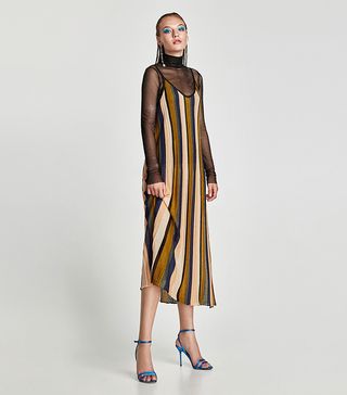 Zara + Vertical Stripe Dress