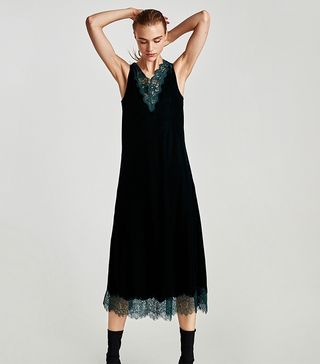 Zara + Velvet Dress with Lace