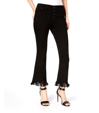 INC International Concepts + Fringed Kick-Flare Jeans, Created for Macy's