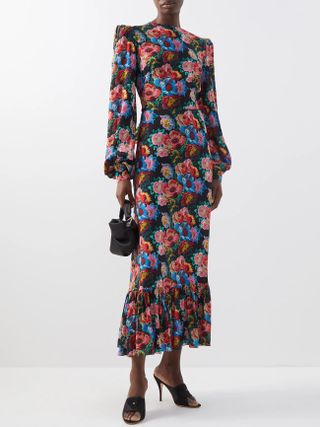 The Vampire's Wife + The Villanelle floral-print crepe dress