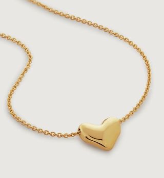 Monica Vinader + Heart Chain Necklace Adjustable 41-46cm/16-18'