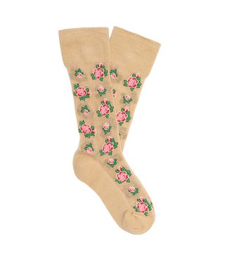 Gucci + Floral-Intarsia Cotton-Blend Socks