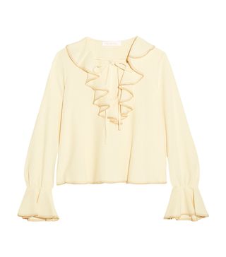 See by Chloé + Ruffled Crepe Blouse