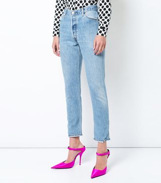 Re/Done + Cropped Denim Jeans