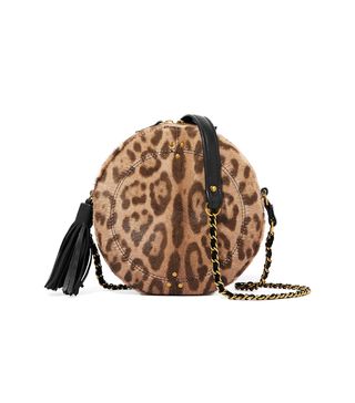 Jerome Dreyfuss + Remi Leopard-Print Calf Hair and Leather Shoulder Bag