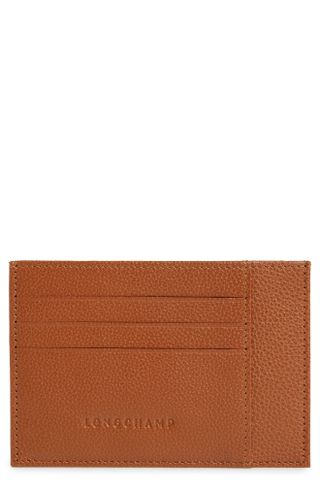Longchamp + Le Foulonné Wide Leather Cardholder