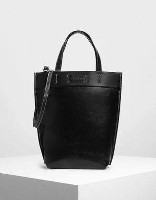 Charles & Keith + Classic Structured Tote Bag