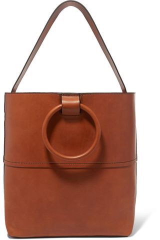Theory + Hoop Leather Tote
