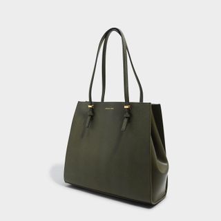 Charles & Keith + Oversized Structured Tote Bag