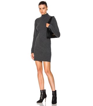 Frame + Denim Turtleneck Long Sleeve Dress