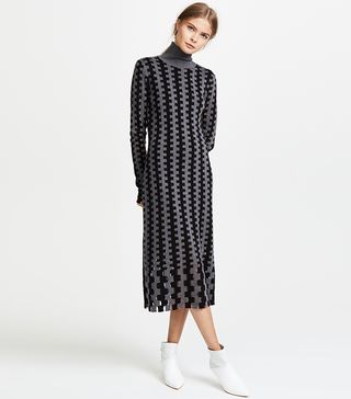 Diane von Furstenberg + Turtleneck Knit Midi Dress
