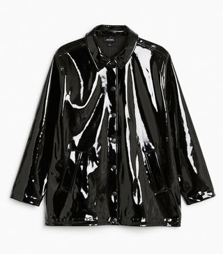 Monki + Shiny Vinyl Coat