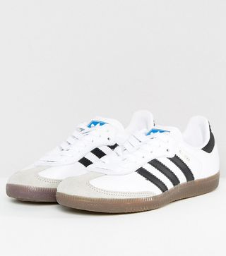 Adidas Originals + Samba Sneakers in White