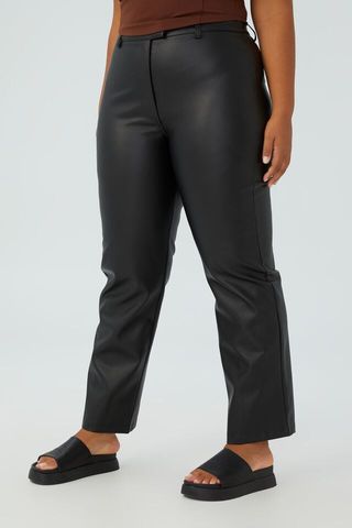 Cotton On + Curve Arlow Straight Faux Leather Pants