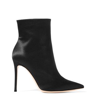 Gianvito Rossi + Arles Satin Ankle Boots