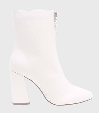 Who What Wear + Keisa Patent Zip Front Booties