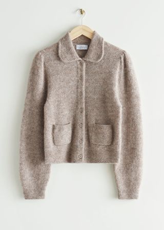 & Other Stories + Collared Knit Cardigan