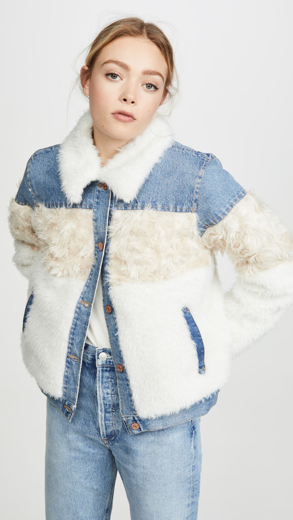 18 Sherpa Lined Denim Jackets To Cozy Up In This Winter Who What Wear 
