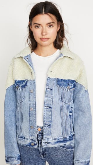 Jordache + Sherpa Denim Jacket