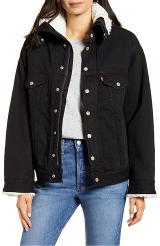 Levi's + Dad Faux Shearling Lined Denim Jacket